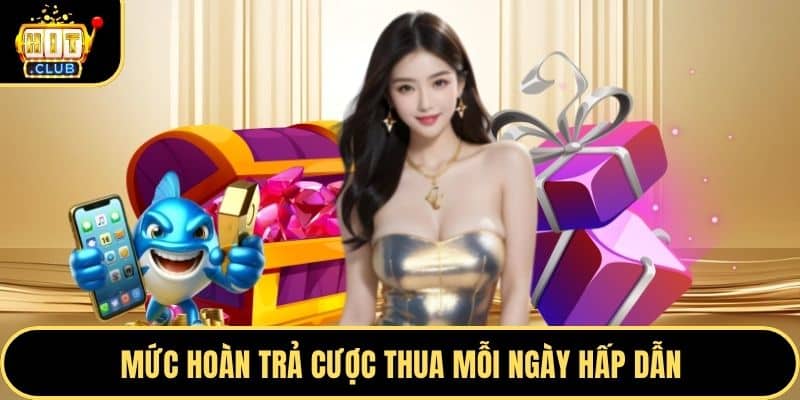 Mức hoàn trả cược thua mỗi ngày hấp dẫn