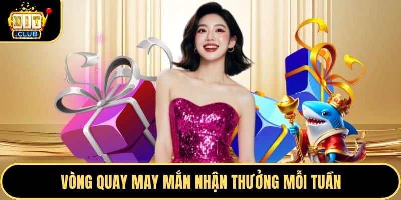 Vòng quay may mắn nhận thưởng mỗi tuần